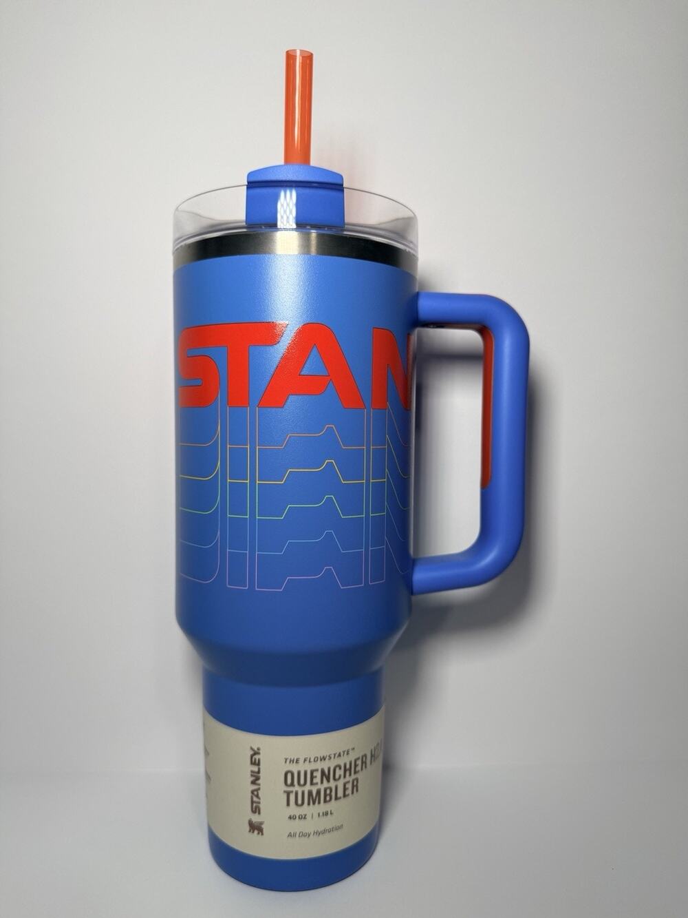 Stanley 2024 Reverb Collection NEON AZURE BLUE 40oz H2.O Quencher Tumbler BNWT